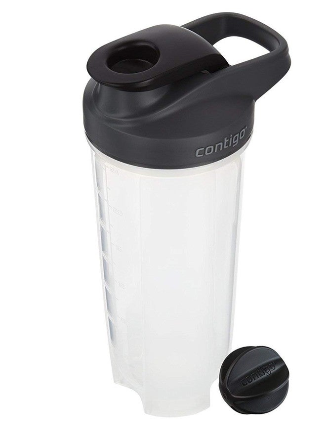Contigo - 70290 Contigo Shake & Go Fit Snap Lid Shaker Bottle, 28 oz, Black - Image 3